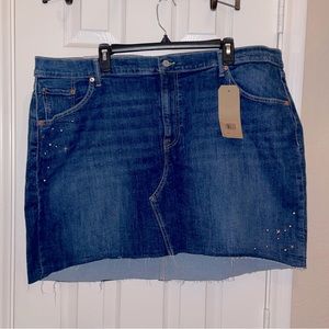 NWT Levi’s denim deconstructed mini Skirt Plus Size 22W
